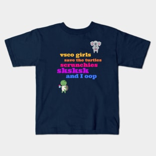 VSCO Girls Rule Kids T-Shirt